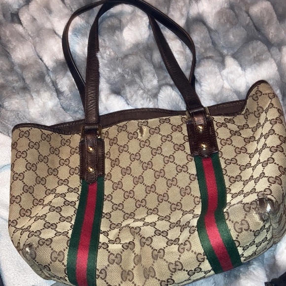 Sherry line Gucci handbag tote GG - Picture 10 of 14